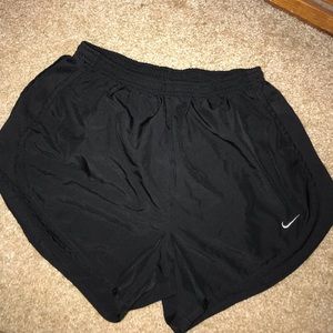 All Black Nike Dri Fit shorts